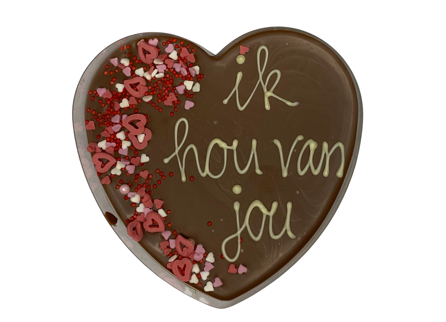 Hart 'ik hou van jou' - Product 52 | HetChocoPaleis.nl Aalsmeer