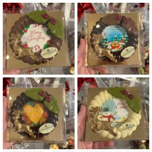 Kerst krans met afbeelding