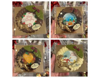 Kerst krans met afbeelding
