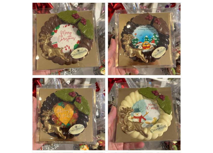 Kerst krans met afbeelding
