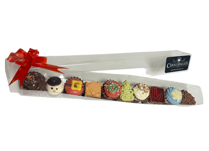 Koker met kerst bonbons