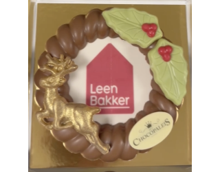 Kerst krans met afbeelding