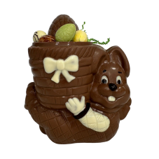 Paashaas mandje gevuld met eieren