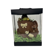 Paashaas mandje gevuld met eieren