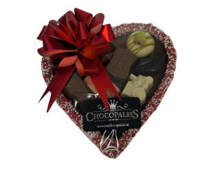 Hart gevuld met bonbons
