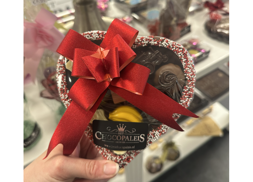 Hart gevuld met bonbons