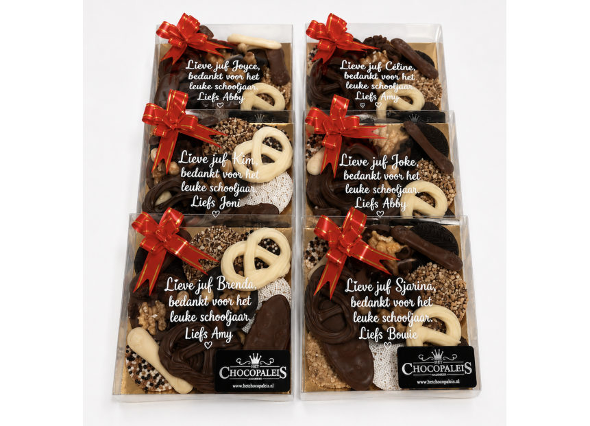 Chocolade Bedankbox juffen & meester
