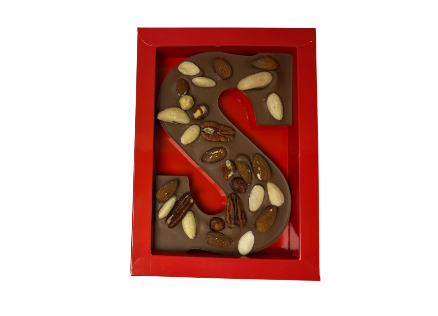 Letter met gemengde noten Letter met gemengde noten