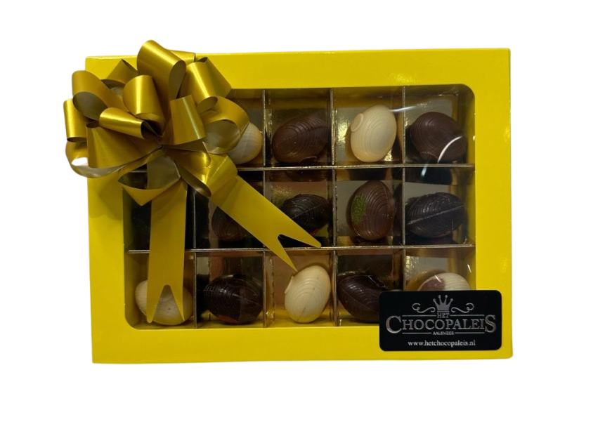 Luxe doos met vegan & lactose vrije paaseitjes