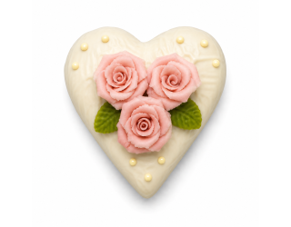Dubbel hart gevuld met bonbons Dubbel hart gevuld met bonbons